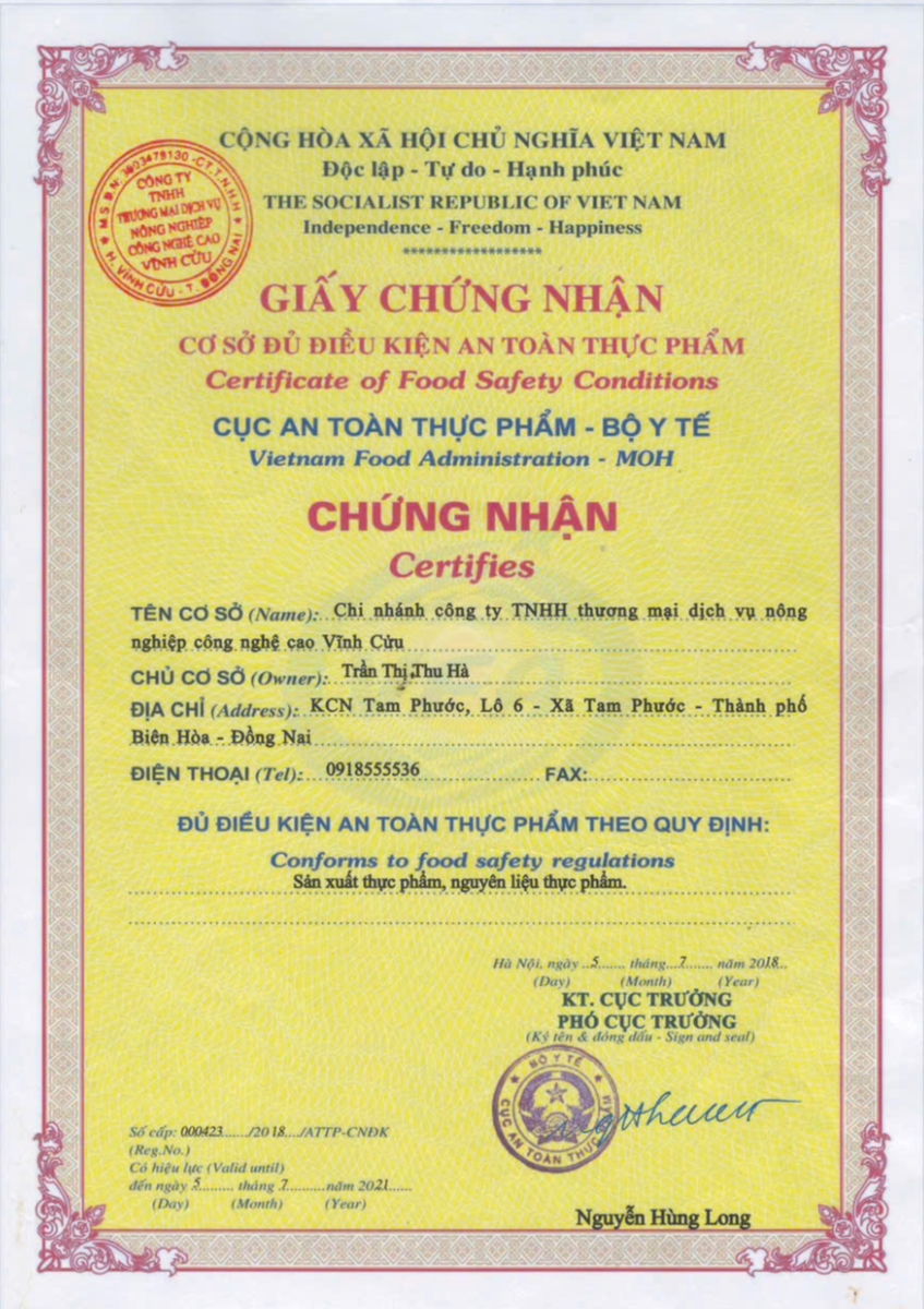 Cơ sở đủ điều kiện